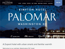 Tablet Screenshot of hotelpalomar-dc.com